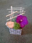 Centre de table avec orchidée - Boutique Vergez Tarnos